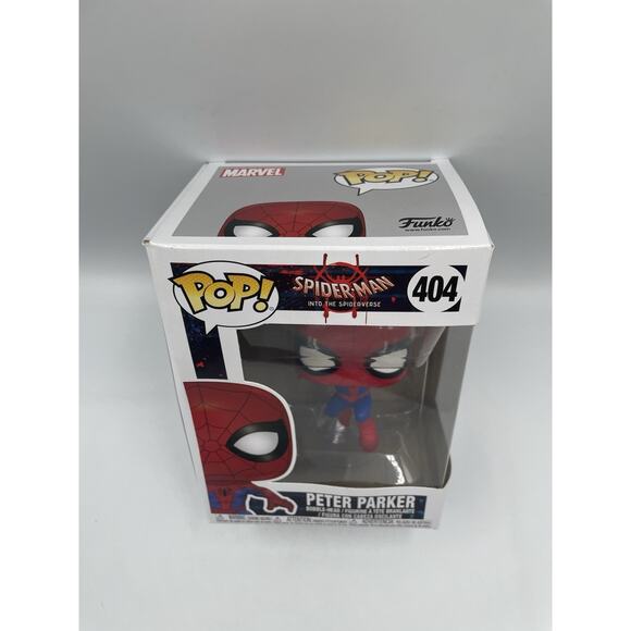 Funko Pop! Spider-Man Into the Spiderverse Peter Parker #404 Vinyl - Picture 3 of 7